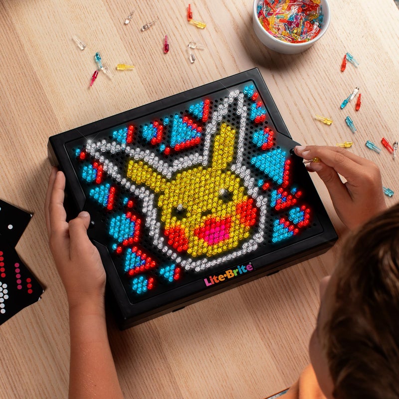 Lite Brite Super Bright HD  Pokemon Edition - Creative Retro Light-Up Screen - Educational Play for Children  Enhances Creativity  Gift for Boys and Girls Ages 6+ - Image 3
